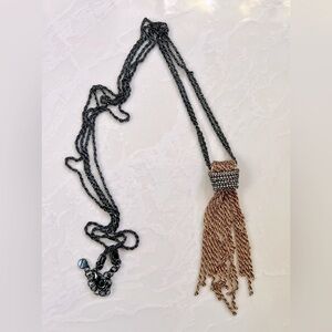 Stella & Dot Windsor Tassel Long Chain Necklace